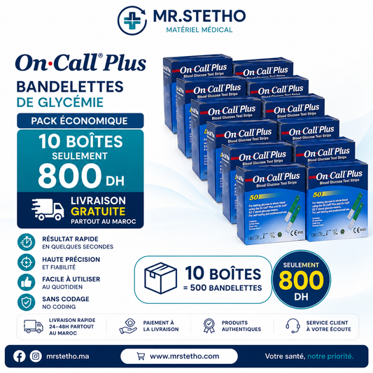 Pack Économique On Call Plus – 10 Boîtes (500 Bandelettes)