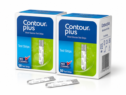 Pack 2 Boîtes Contour® Plus – 100 Bandelettes de Glycémie