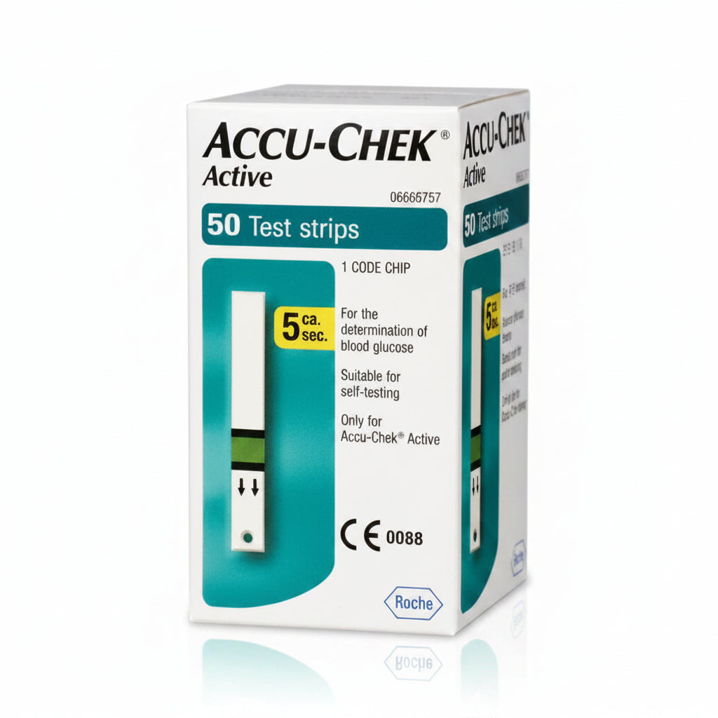 Accu-Chek Active Bandelettes Test Glycémie 50 Pièces