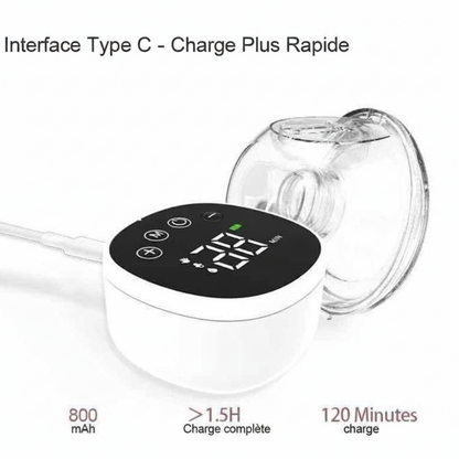 Tire-lait MY376  Électrique Portable Sans Fil – Wearable Breast Pump