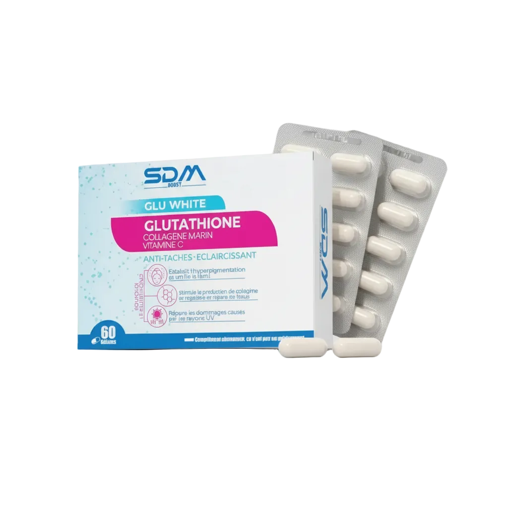 SDM GLU WHITE GLUTATHIONE COLLAGENE MARIN VIT C 60 GELULES